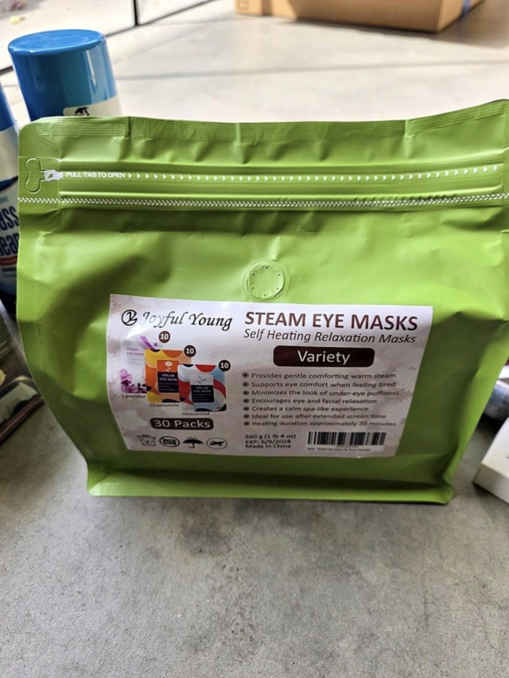 Joyful Young Steam Eye Masks Variety Pack 30 Counts